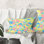 Geometrical Pastel Abstract II - Mid-Century ModernPrinted Throw Pillow