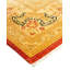 Tapis orange / jaune en laine noué à la main de conception unique 8 pi 3 po x 10 pi 3 po Ohlone