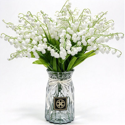 Artificial Lily of The Valley Flowers Plant Faux Wedding Bouquet Flowers Home Decoration