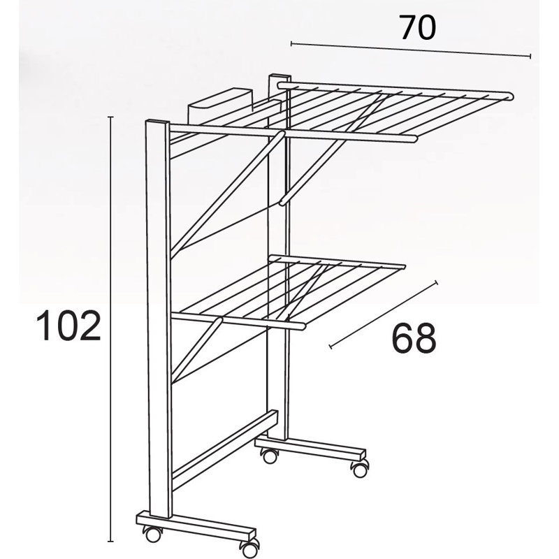 Foldable Freestanding Drying Rack