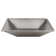 17" Modern Rectangle Hand Forged Old World Copper Vessel Sink in Nickel