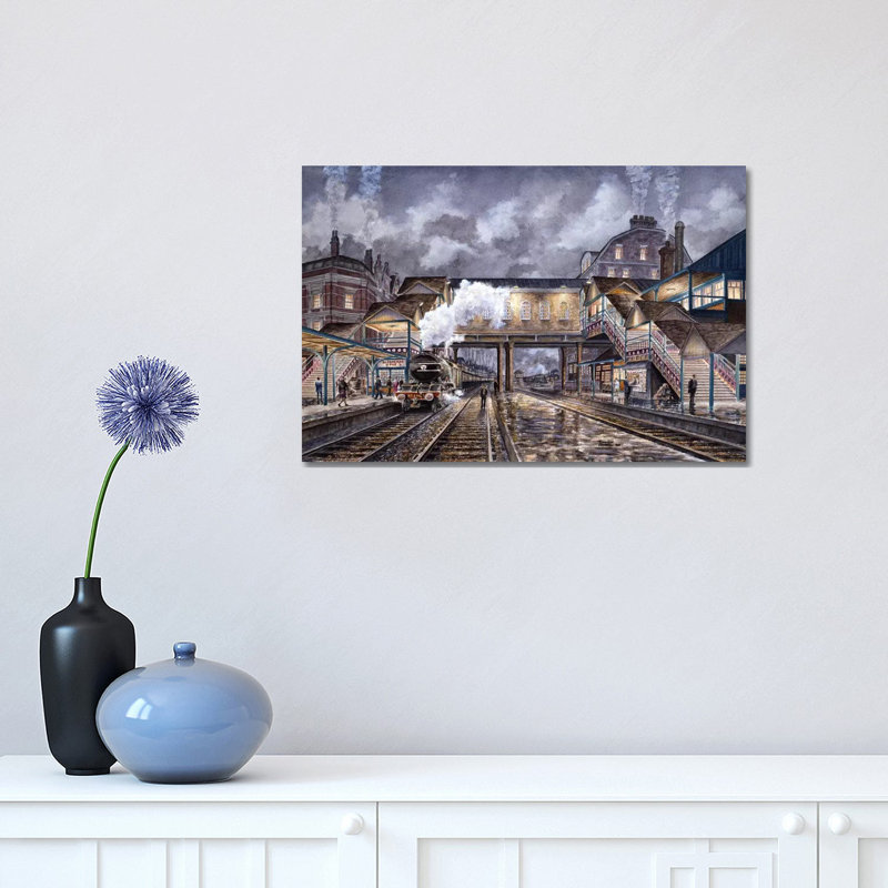 Night Train To Edinbourough by Stanton Manolakas - Wrapped Canvas Gallery-Wrapped Canvas Giclée, 30.48 cm H x 45.72 cm W