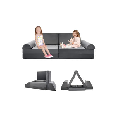 Rectangle 10 - Piece Kids Soft Seating
