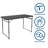 4 ft. Fold-in-Half Adjustable Height Indoor/Outdoor Utility Table