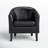 Munson 26.77" Wide Faux Leather Barrel Chair-1539667754