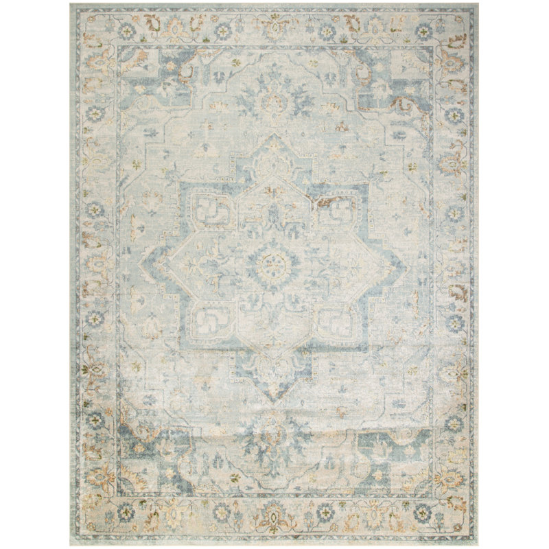 Marqies Washable Oriental Indoor Rug, Rectangle 6'7" x 9'