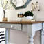 Console multifonctionnelle à tiroirs en bois