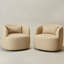 Fauteuil demi-tonneau rotatif 2 pièces-997100033