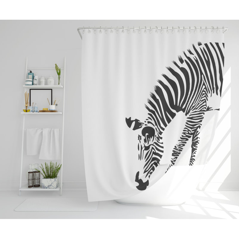 Rorik Polyester Shower Curtain, 168cm H x 168cm W