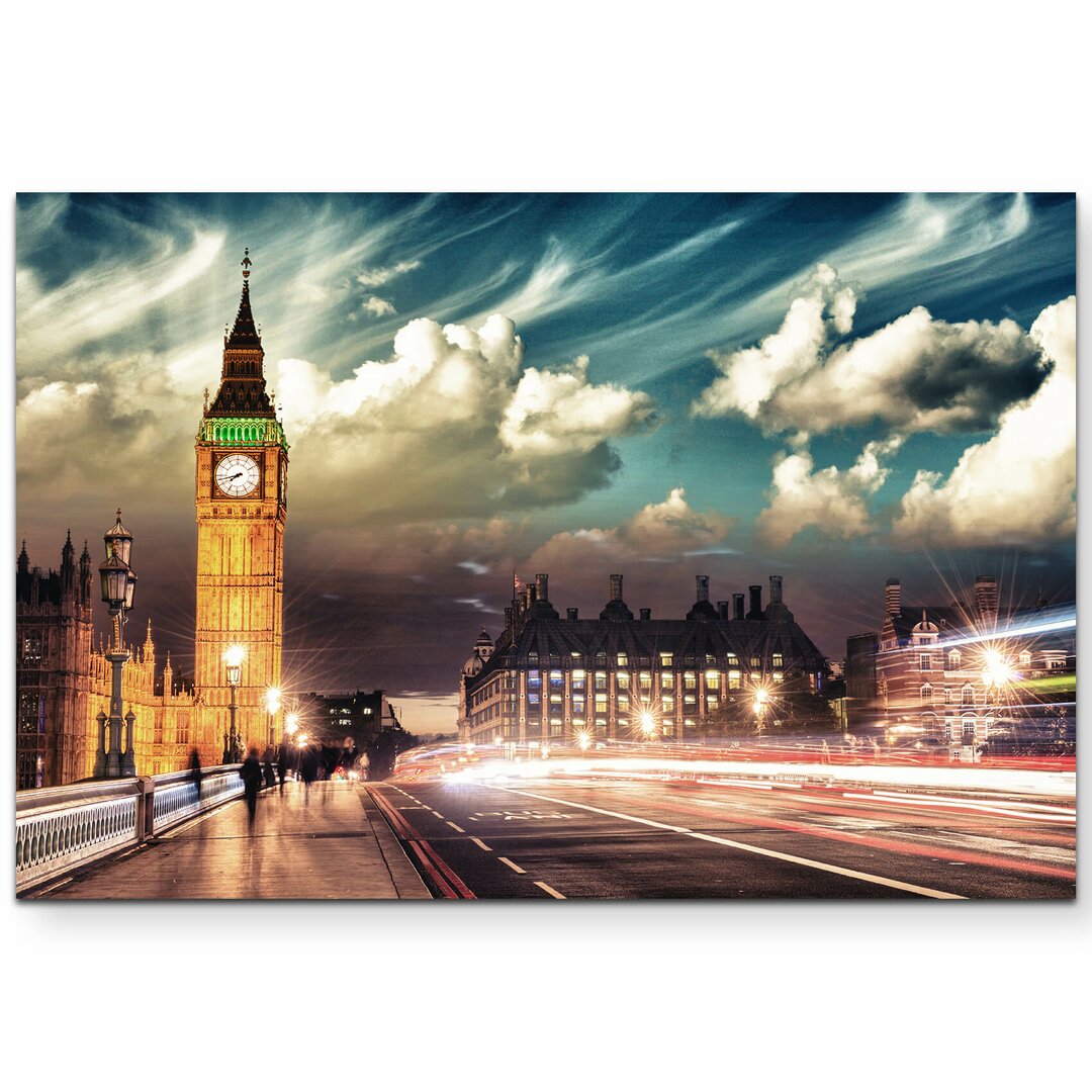 Leinwandbild Westminster Bridge mit Big Ben