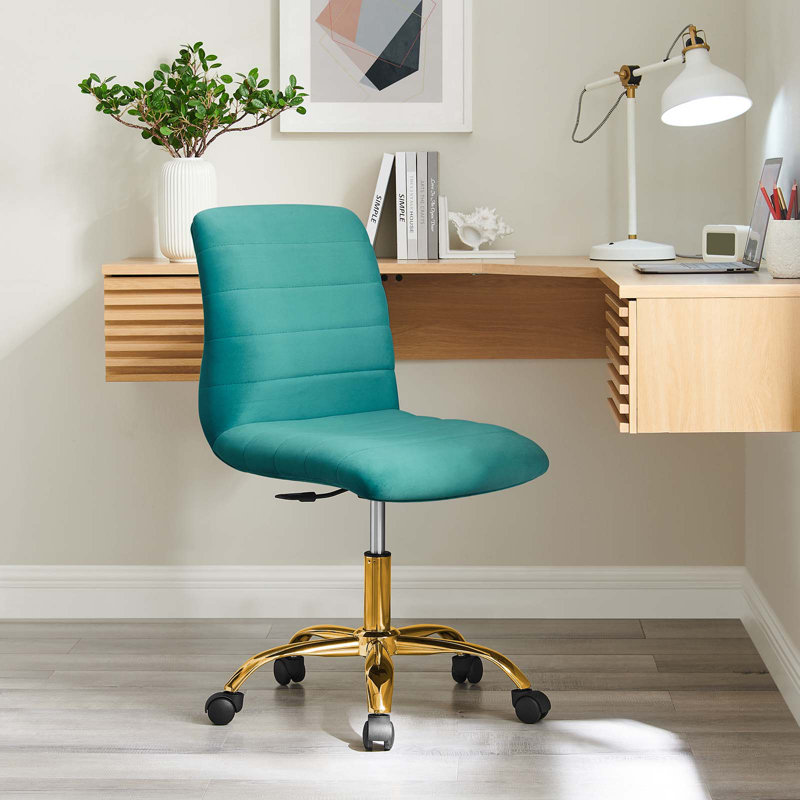 Chaise de bureau Ripple Performance, Bleu sarcelle