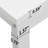 Broly 55.1'' L-Shape Computer Desk with Colorful LED Light and Built-In Outlets-1357720993