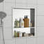 Double tablette de niche de douche en acier inoxydable
