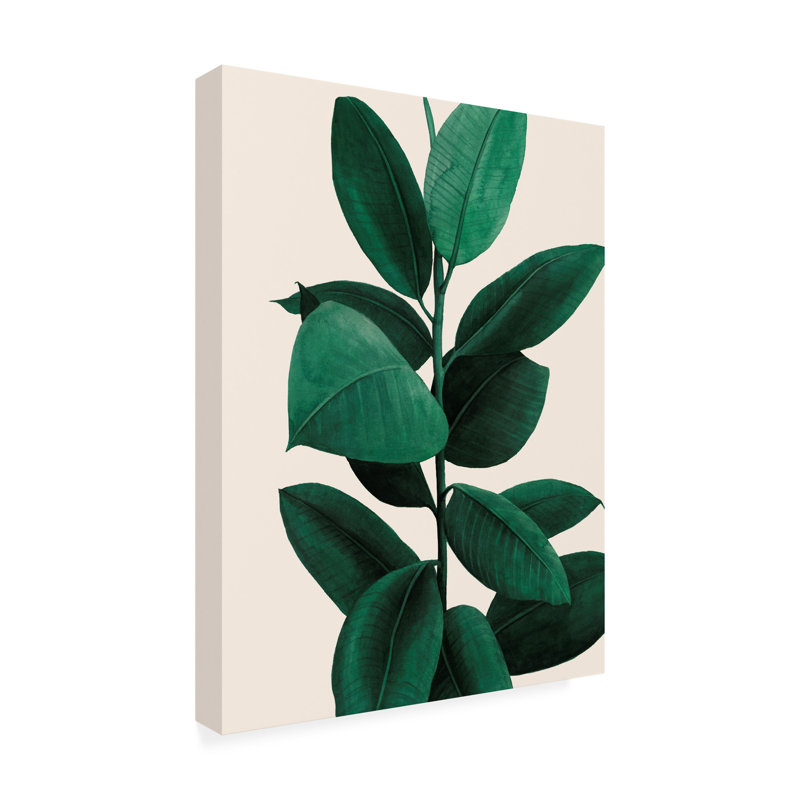 «Modern and Contemporary Jeweled Ficus LI on Canvas» par Grace Popp, H 19 po x l 14 po x P 2 po