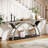 70.87'' Console Table with Storage Shelf, Rustic Industrial Sofa Table with Half-Moon Frame for Entryway or Living Room-94019176