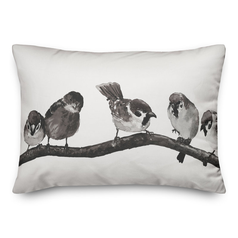Outdoor Reversible Throw Pillow, Gray