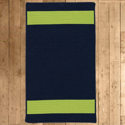Sumrall Indoor / Outdoor Reversible Area Rug - Navy Green