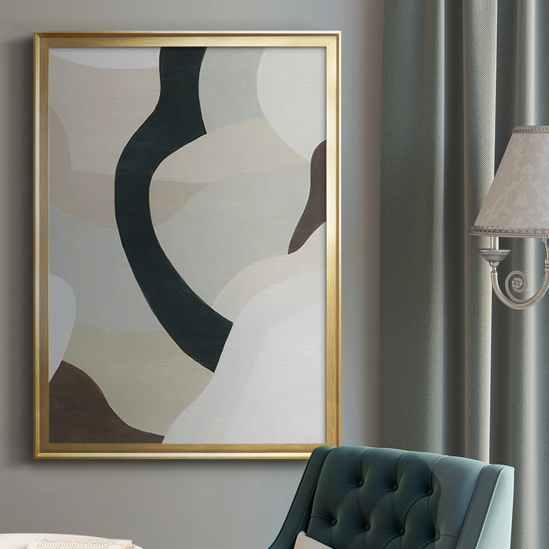 Shifting Neutrals II " Shifting Neutrals II ", Gold, 42.5" H x 30.5" W x 1" D