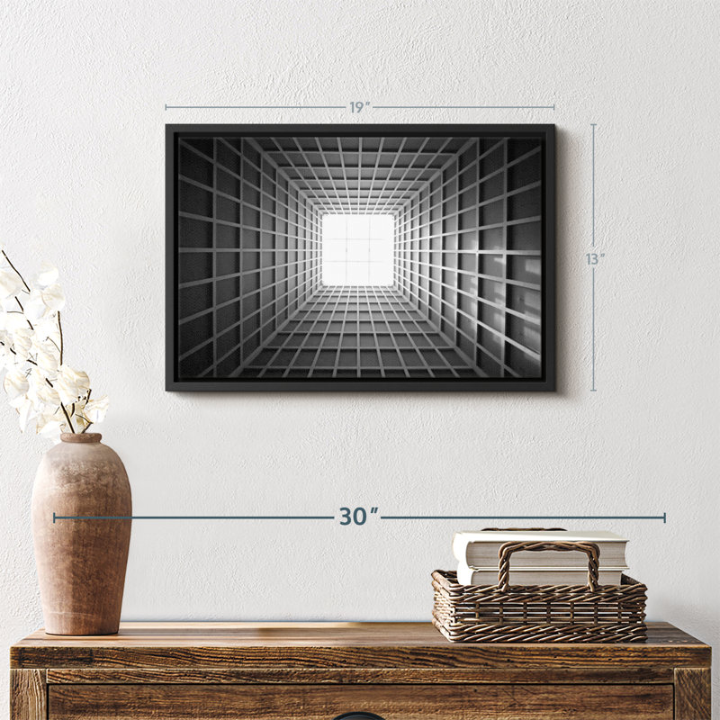 Building Skylight Illusion Canvas Print, 19" H x 13" W