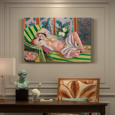 Reclining Nude on a Green Sofa-Henri Matisse-Gallery Wrapped Canvas-c. 1920s–1930s