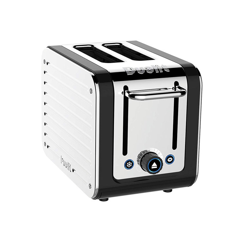 Stainless Steel 2-Slice Toaster with Wide Slots and Crumb Tray