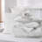 Bedsure Full Burgundy Pintuck Bed-in-a-Bag - Ivory Pinch Pleat Comforter Set with Sheets, Pillowcases & Shams (Set of 7)-105523226-110327223