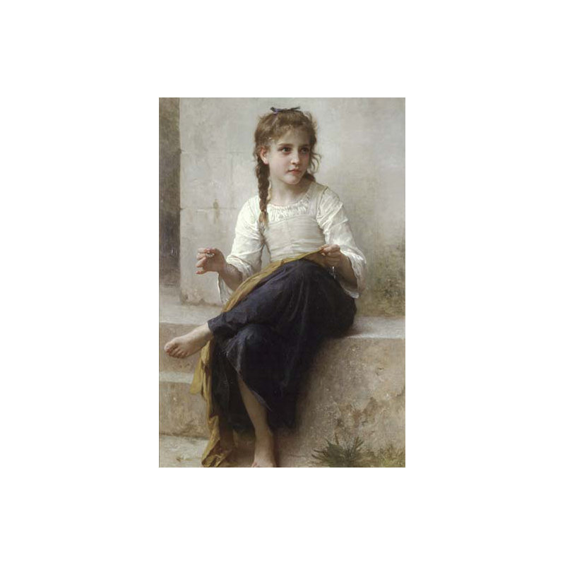 Couture par william bouguereau-impression non encadrée, H 36 po x l 24 po x P 1,5 po