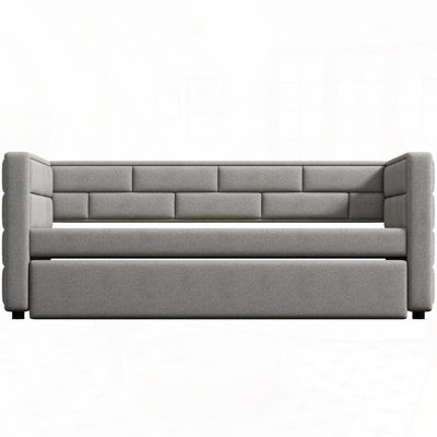 Upholstered Daybed with Trundle
