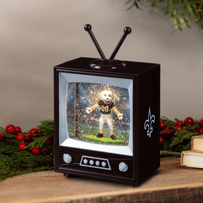 Lanterne d'eau illuminée avec télévision New Orleans Saints
