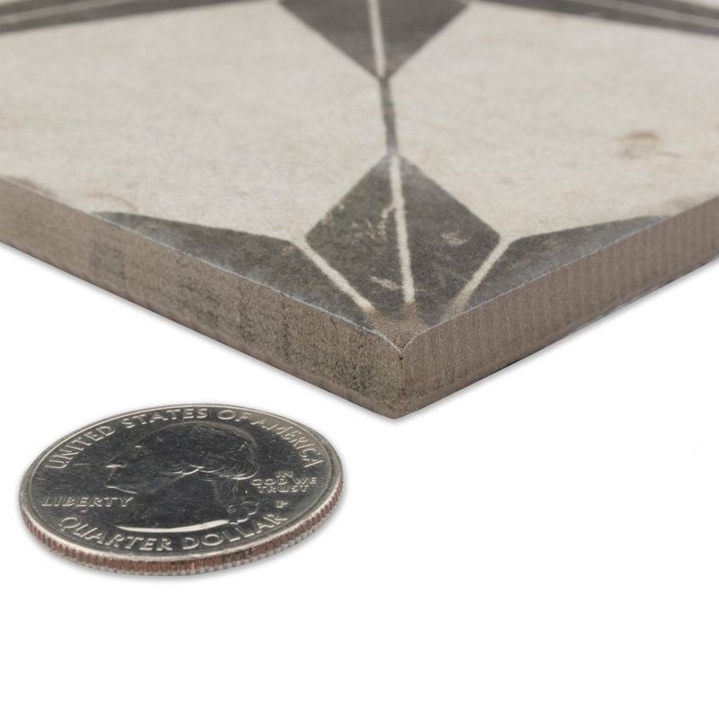 Kings Star Supernova 17-3/4 In. X 17-3/4 In. Porcelain Floor And Wall Tile