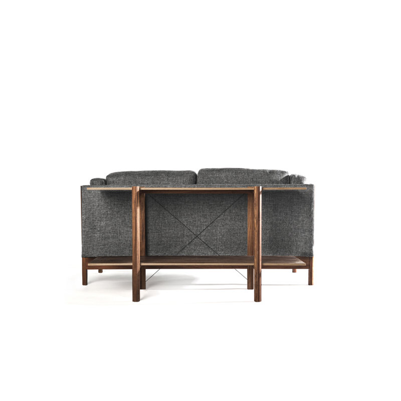 Pirwi Solid Wood Etagere, Brown