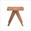 Mid-Century Modern Natural Wood Coffee Table for Living Room, Space-Saving &amp; Quick Assembly