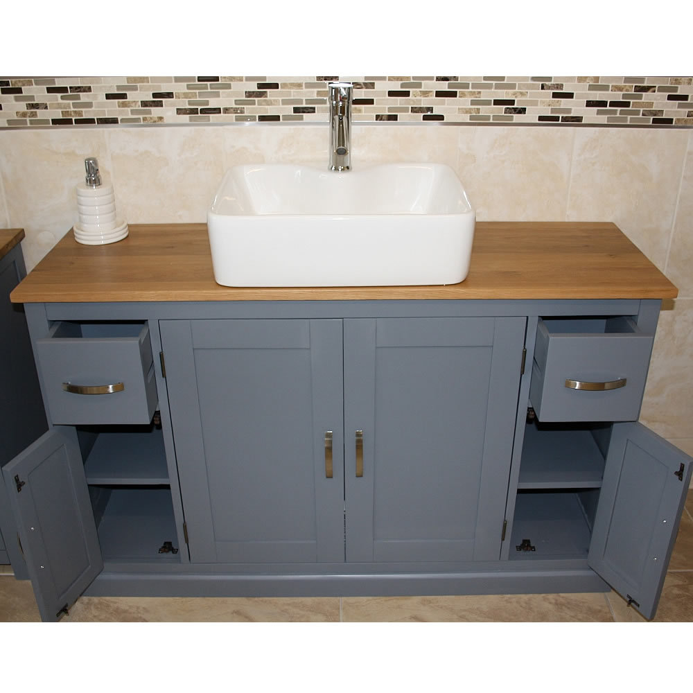 Andalucia 1230mm Free Standing Bathroom Vanity with Countertop Ceramic Basin & Faucet
