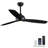 52''  3 - Blade Modern Dimmable Ceiling Fan with Remote Control and LED Light-2024433137-2019356067