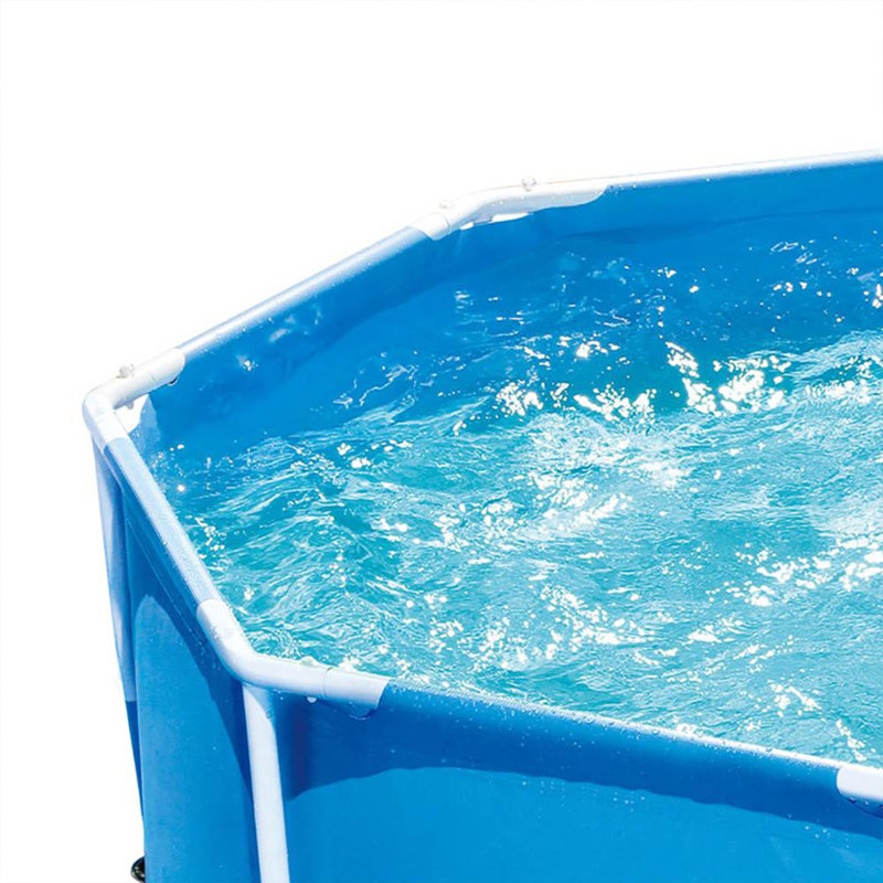 Summer Waves Steel Round Frame Set Pool 30'' H x 96'' W x 96'' L