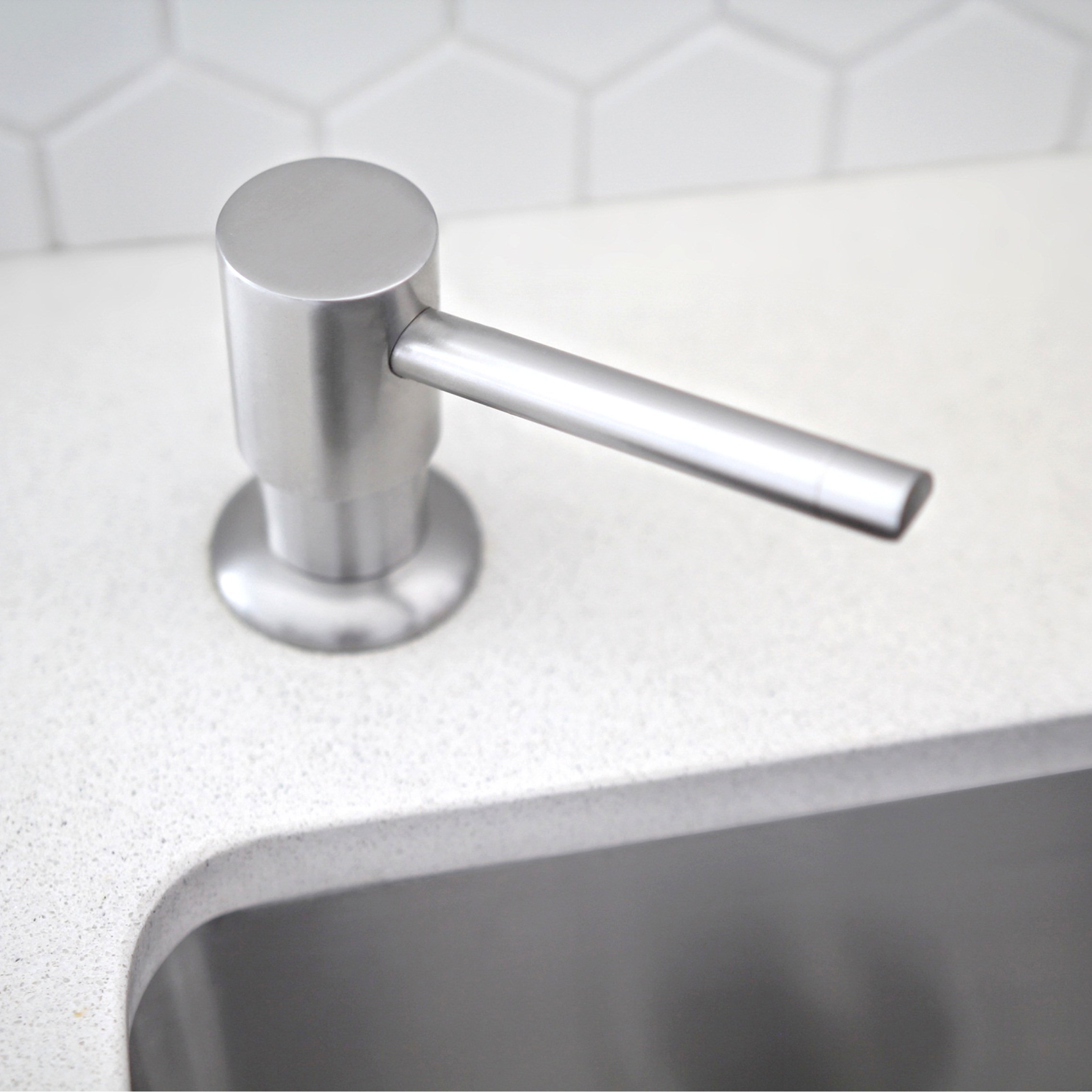 STYLISH 240 ml Stainless Steel Kitchen Sink Soap Dispenser &amp; Reviews ...