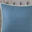 Édredon en coton bleu grand 8 pièces - réversible, style chic décontracté, motif floral non réversible, motif floral