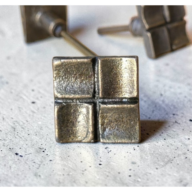 Antique Bronze Iron Square Knob
