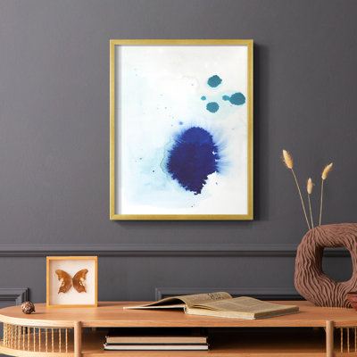 «Spare Blue I», reproduction encadrée - bois massif