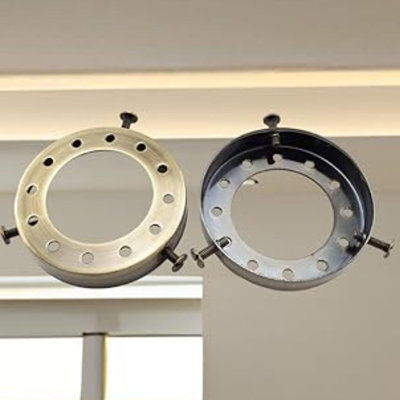 2 adaptateurs de type abat-jour en métal pour abat-jour en métal de type UNO, anneau de montage pour luminaire suspendu de 2 3/4 po pour les lampes suspendues