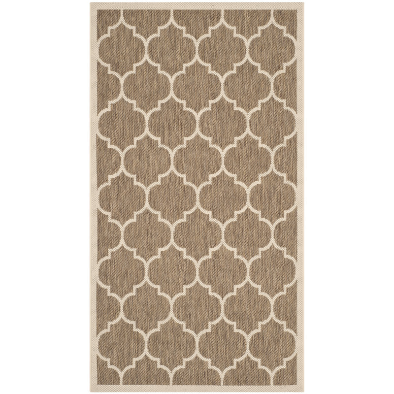Katz Brown/Neutral Indoor/Outdoor Rug, Rectangle 79 x 152 cm