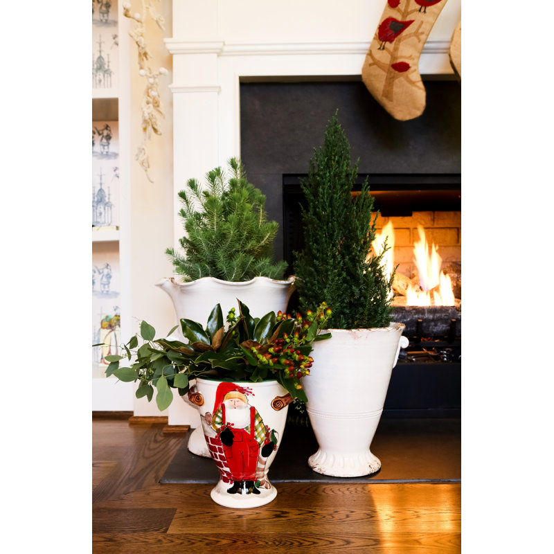 Old St. Nick Earthenware Table Vase