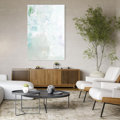 Art contemporain, paysage côtier abstrait et minimaliste moderne