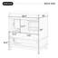 Meuble-lavabo avec lavabo Aghacully, une porte avec tablette et trois tiroirs, porte à fermeture en douceur -1872107885-1872107890