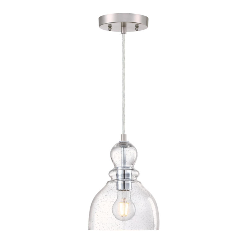 Fiona 1 - Light Single Pendant, Brushed Nickel