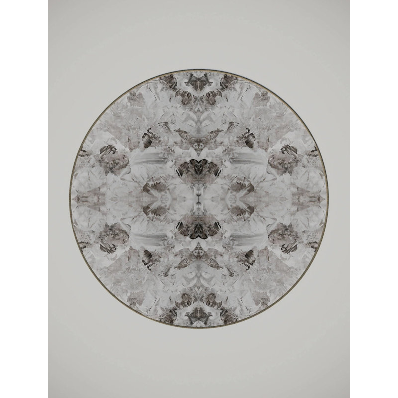 Derriona Washable Abstract Indoor Rug, Round 7'
