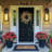 (Bulbs Included) Dusk to Dawn Outdoor Lantern Wall Light Lamp Sconces Waterproof for For Porch Doorway-913790170