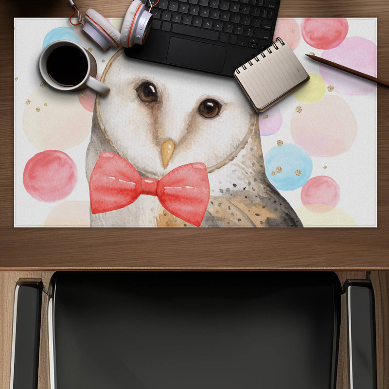 Chic owl - 14.00"x24.25" Desk mat