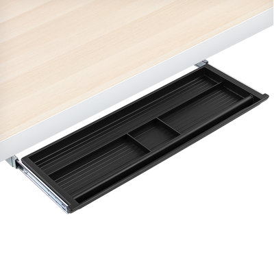 Mount-It! Under Desk Office Essentials Drawer, Slide Out Under Desk Tray for Storage of Pen Pencil