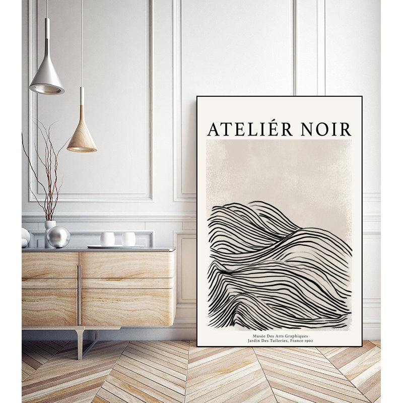 Toile encadrée Atelier Noir